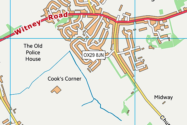 Map of THE OXFORD FACE PAINTER LTD at district scale