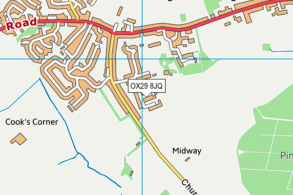 OX29 8JQ map - OS VectorMap District (Ordnance Survey)