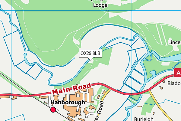 OX29 8LB map - OS VectorMap District (Ordnance Survey)