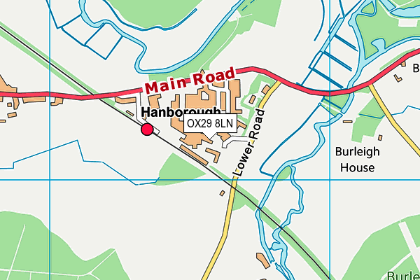 OX29 8LN map - OS VectorMap District (Ordnance Survey)