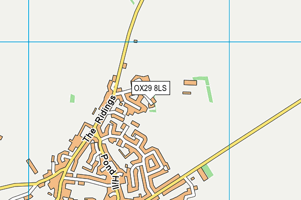 OX29 8LS map - OS VectorMap District (Ordnance Survey)