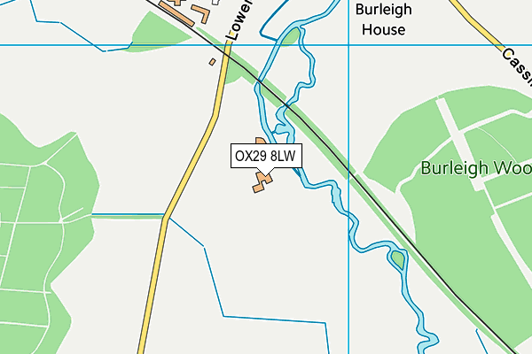 OX29 8LW map - OS VectorMap District (Ordnance Survey)