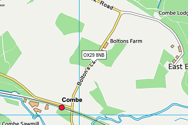 OX29 8NB map - OS VectorMap District (Ordnance Survey)