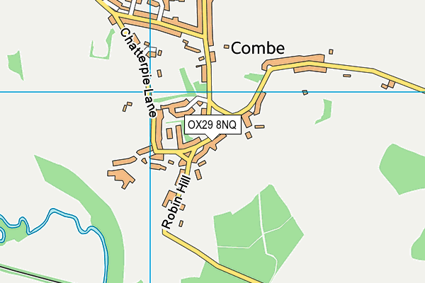 Combe CofE Primary School map (OX29 8NQ) - OS VectorMap District (Ordnance Survey)