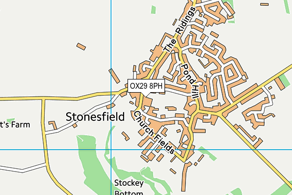 OX29 8PH map - OS VectorMap District (Ordnance Survey)