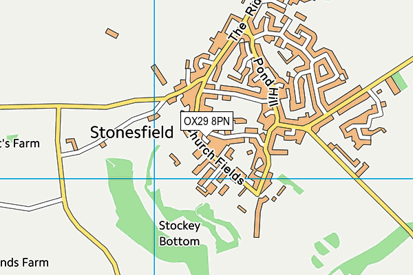 OX29 8PN map - OS VectorMap District (Ordnance Survey)