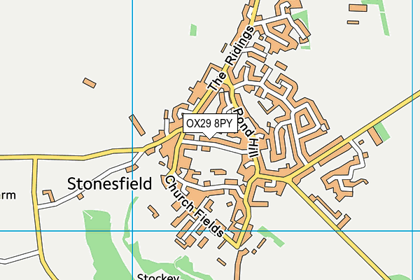 OX29 8PY map - OS VectorMap District (Ordnance Survey)