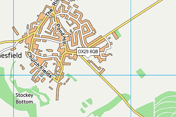 OX29 8QB map - OS VectorMap District (Ordnance Survey)