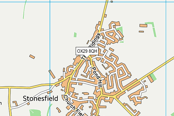 OX29 8QH map - OS VectorMap District (Ordnance Survey)
