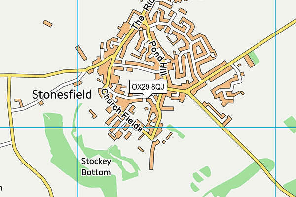 OX29 8QJ map - OS VectorMap District (Ordnance Survey)