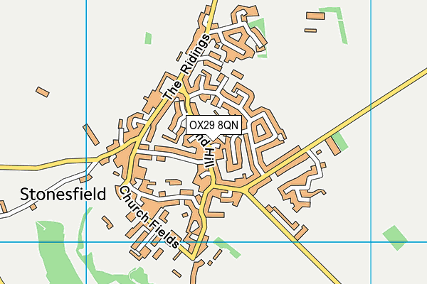 OX29 8QN map - OS VectorMap District (Ordnance Survey)