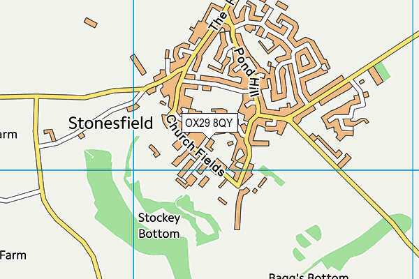 OX29 8QY map - OS VectorMap District (Ordnance Survey)