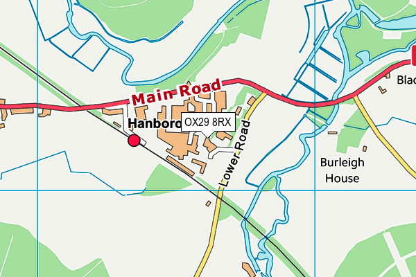 OX29 8RX map - OS VectorMap District (Ordnance Survey)