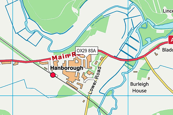 OX29 8SA map - OS VectorMap District (Ordnance Survey)