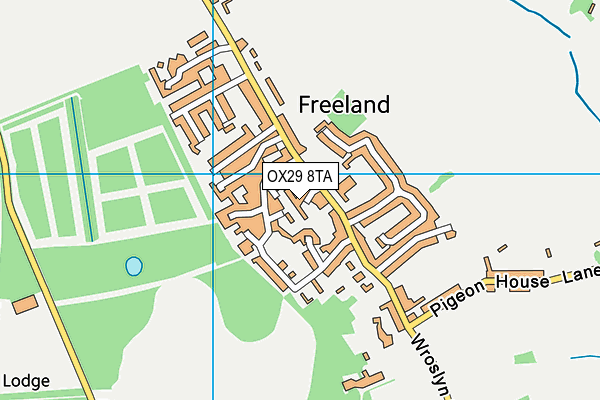 OX29 8TA map - OS VectorMap District (Ordnance Survey)