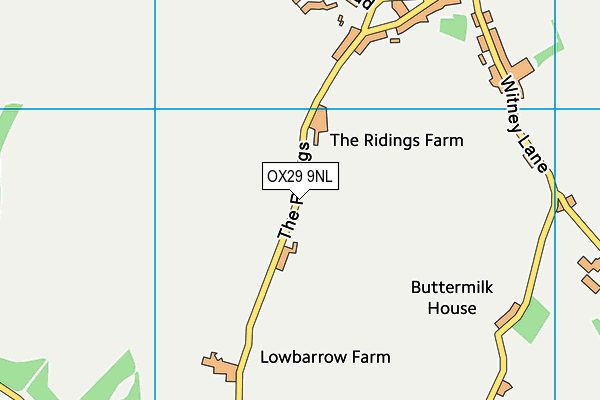 OX29 9NL map - OS VectorMap District (Ordnance Survey)