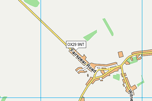OX29 9NT map - OS VectorMap District (Ordnance Survey)