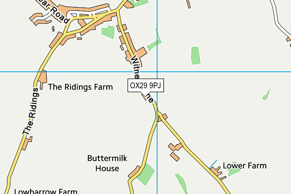 OX29 9PJ map - OS VectorMap District (Ordnance Survey)