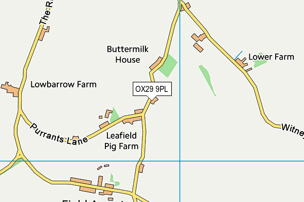 OX29 9PL map - OS VectorMap District (Ordnance Survey)