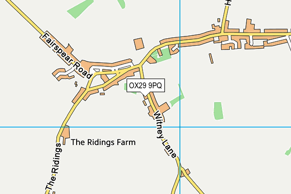 OX29 9PQ map - OS VectorMap District (Ordnance Survey)