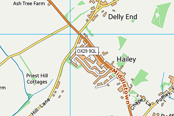 OX29 9QL map - OS VectorMap District (Ordnance Survey)