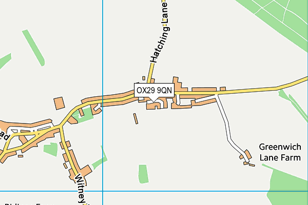 OX29 9QN map - OS VectorMap District (Ordnance Survey)