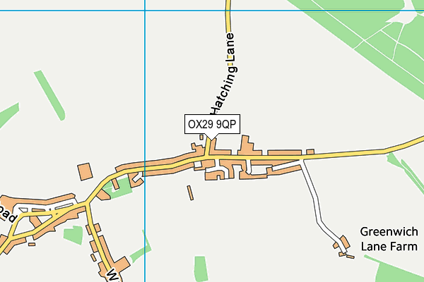 OX29 9QP map - OS VectorMap District (Ordnance Survey)