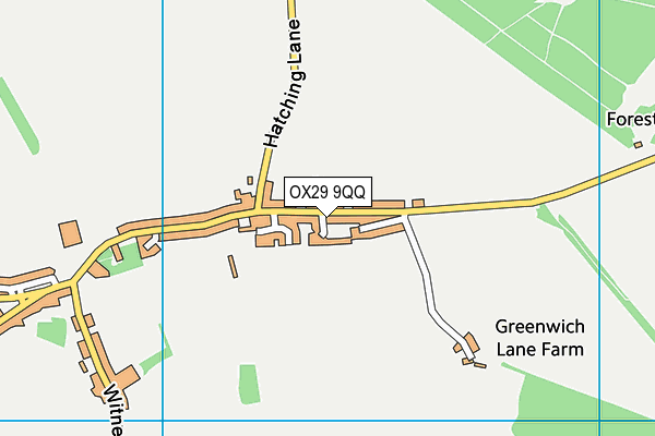 OX29 9QQ map - OS VectorMap District (Ordnance Survey)