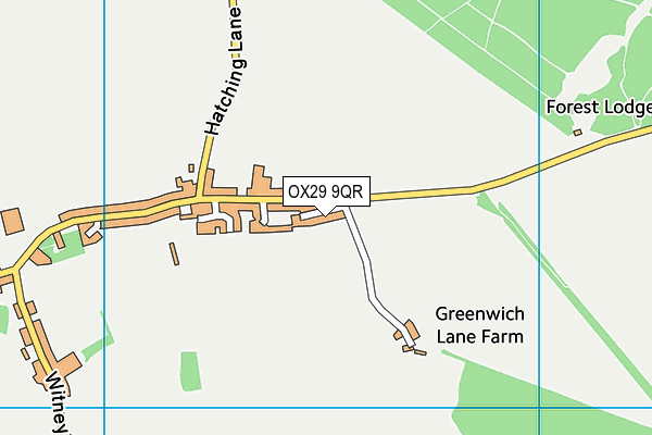 OX29 9QR map - OS VectorMap District (Ordnance Survey)