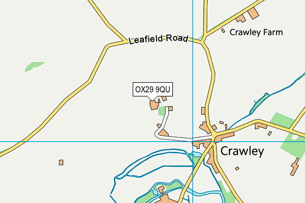 OX29 9QU map - OS VectorMap District (Ordnance Survey)