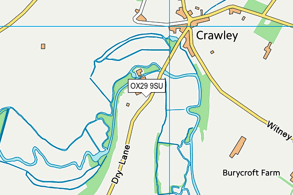 OX29 9SU map - OS VectorMap District (Ordnance Survey)