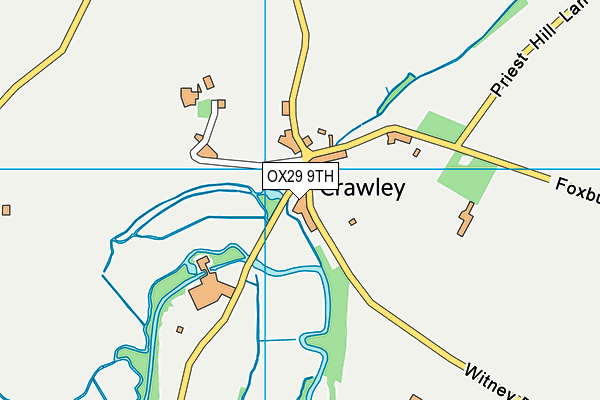 OX29 9TH map - OS VectorMap District (Ordnance Survey)