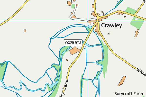 OX29 9TJ map - OS VectorMap District (Ordnance Survey)