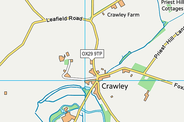 OX29 9TP map - OS VectorMap District (Ordnance Survey)