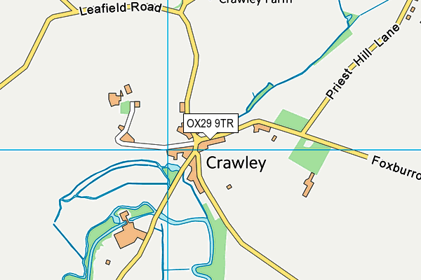 OX29 9TR map - OS VectorMap District (Ordnance Survey)