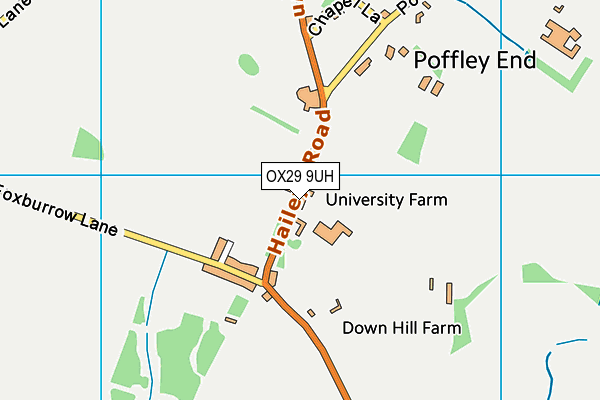 Witney Rugby Club map (OX29 9UH) - OS VectorMap District (Ordnance Survey)