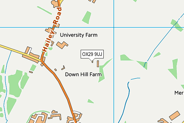 OX29 9UJ map - OS VectorMap District (Ordnance Survey)