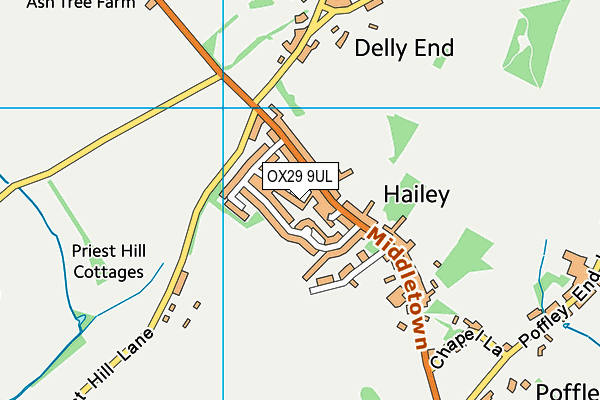 OX29 9UL map - OS VectorMap District (Ordnance Survey)