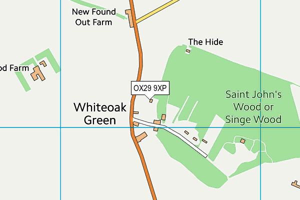 OX29 9XP map - OS VectorMap District (Ordnance Survey)