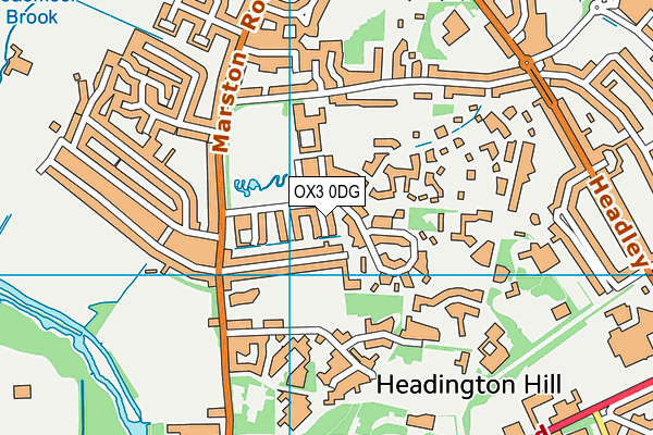 OX3 0DG map - OS VectorMap District (Ordnance Survey)