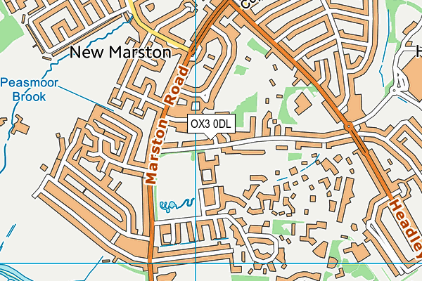 OX3 0DL map - OS VectorMap District (Ordnance Survey)