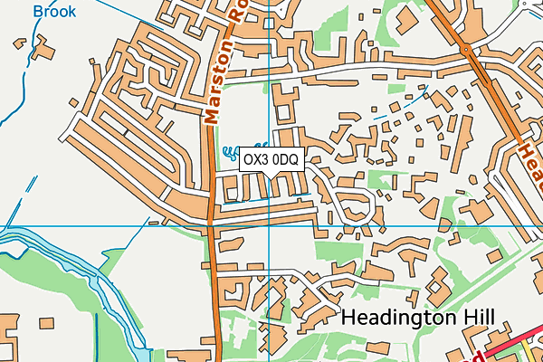 OX3 0DQ map - OS VectorMap District (Ordnance Survey)