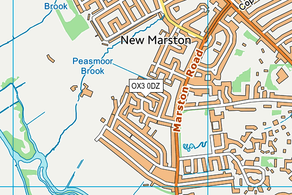 OX3 0DZ map - OS VectorMap District (Ordnance Survey)