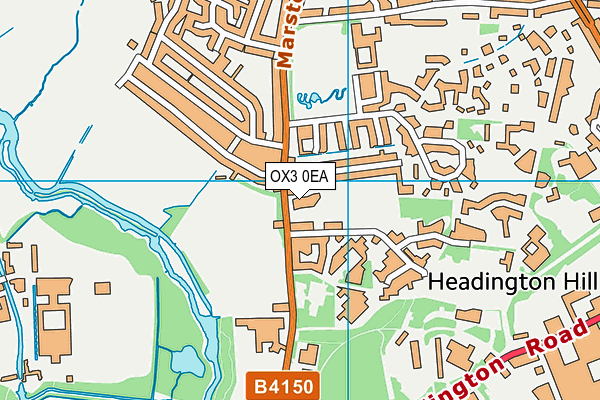 OX3 0EA map - OS VectorMap District (Ordnance Survey)