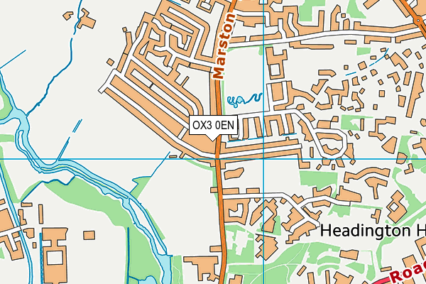 OX3 0EN map - OS VectorMap District (Ordnance Survey)