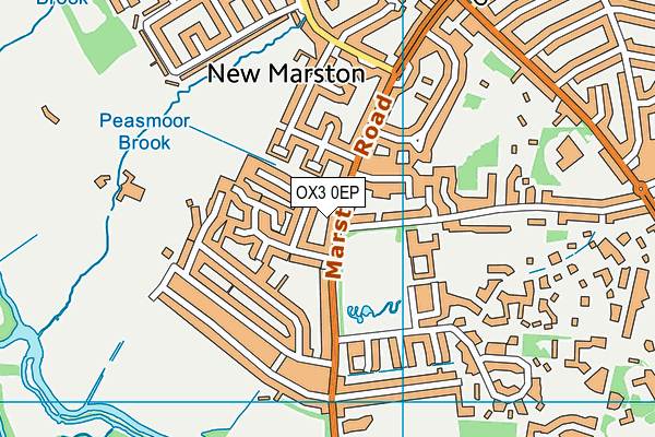 OX3 0EP map - OS VectorMap District (Ordnance Survey)