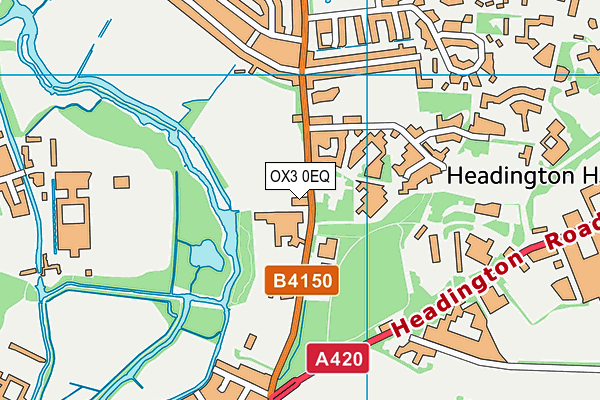 OX3 0EQ map - OS VectorMap District (Ordnance Survey)