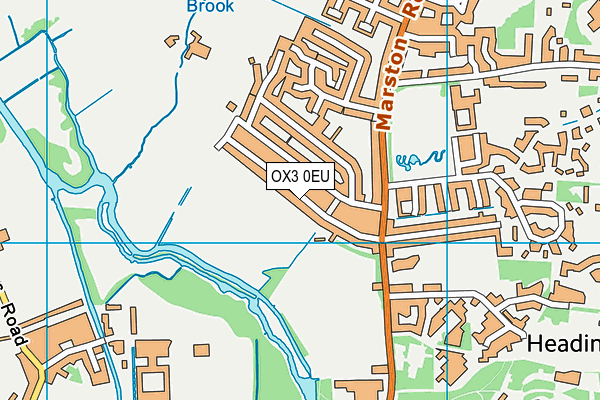 OX3 0EU map - OS VectorMap District (Ordnance Survey)