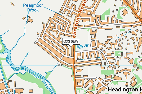 OX3 0EW map - OS VectorMap District (Ordnance Survey)