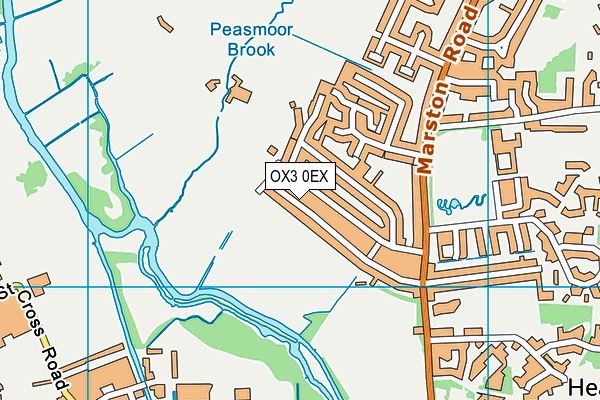 OX3 0EX map - OS VectorMap District (Ordnance Survey)